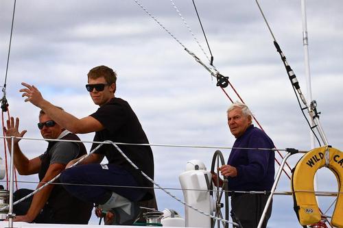 Ray and Andrew Lodge’s family owned boat, Wild Card with skipper Ray Lodge helming is currently leading on PHRF and IRC handicap.Wild Card - Start Auckland Suva Race June 1, 2013 © Richard Gladwell www.photosport.co.nz