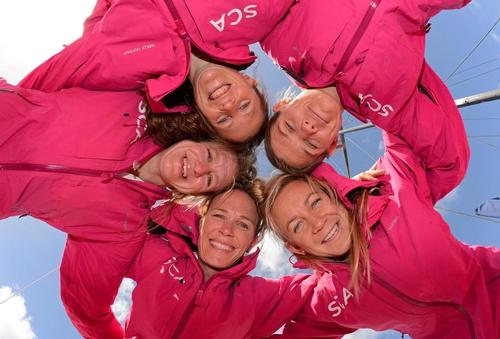 LANZAROTE, SPAIN - APRIL 04:  Team SCA  Crew Announcement on April 04, 2013 in Lanzarote, Spain. Team SCA, are an all female crew to compete in the Volvo Ocean Race in 2014/15 (Photo by Rick Tomlinson) © Rick Tomlinson/Volvo Ocean Race http://www.volvooceanrace.com