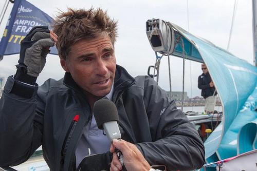 Fred Duthil, skipper du Figaro Sepalumic, 10eme de la 2eme etape de la Solitaire du Figaro-Eric Bompard cachemire 2013 entre Porto (Portugal) et Gijon(Espagne) - le 10/06/2013 © Martina Barnetova.