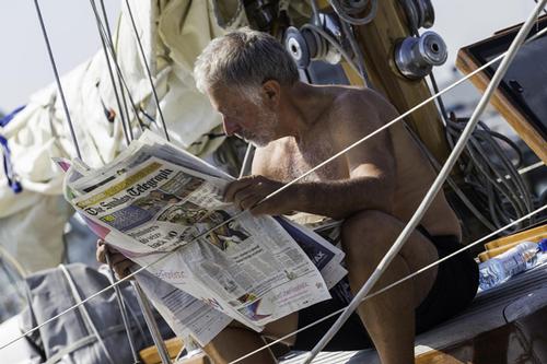 Panerai Classic Yacht Challenge 2013, Panerai British Cassic Week 2013 - Racing cancelled for lack of wind ©  Panerai/Guido Cantini/Sea See http://www.seasee.com/