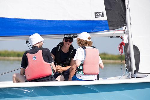 Annie Lush took time out from her Team SCA 2014/15 Volvo Ocean race training to take first time sailors out on the water © Volvo Sailing Media