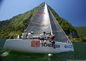 Platu25 worlds 2011, Gmundenlake traunsee,Austria,day 1 photo copyright  Jesus Renedo http://www.sailingstock.com taken at  and featuring the  class