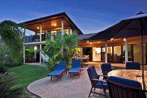 The Palms is an enormous 4 bedroom home with a fantastic outdoor entertaining area. photo copyright Kristie Kaighin http://www.whitsundayholidays.com.au taken at  and featuring the  class