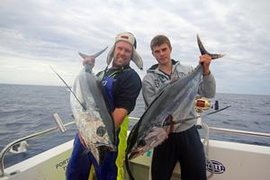 Using the correct tactics can lead to captures of XOS albacore. photo copyright Jarrod Day taken at  and featuring the  class
