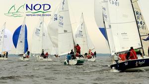 Tight Competition Amongst The J/24's Class on Alpha Course - NOD 2013 - Blitzen Photography - Nepean One Design Regatta 2013 photo copyright Blitzen Photography taken at  and featuring the  class