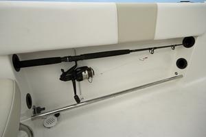 Gunwhale rod storage is suitable for smaller rods. photo copyright Jarrod Day taken at  and featuring the  class