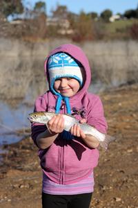 Trout are a fantastic species to target and are relativly easy to catch for children. photo copyright Jarrod Day taken at  and featuring the  class