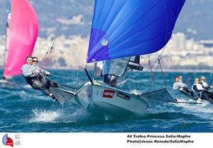 49er: FX GBR GBR-1187 21 Frances Peters Pippa Taylor - 44th Trofeo Princesa Sofia Mapfre photo copyright Jesus Renedo / Sofia Mapfre http://www.sailingstock.com taken at  and featuring the  class