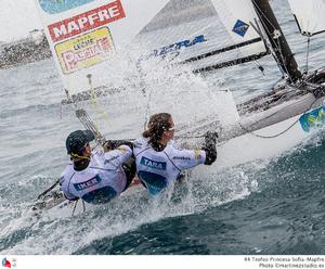Nacra 17 training in strong winds - 43rd Trofeo Princesa Sofia Mapre photo copyright MartinezStudio.es taken at  and featuring the  class