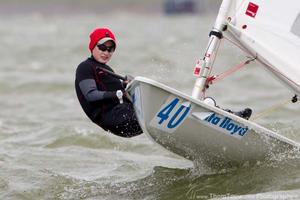 2013 Delta Lloyd Regatta - Laser Radial, Lijia Xu photo copyright Thom Touw http://www.thomtouw.com taken at  and featuring the  class