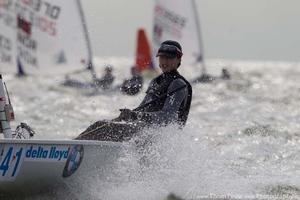 2013 Delta Lloyd Regatta - Laser Radial, Lijia Xu photo copyright Thom Touw http://www.thomtouw.com taken at  and featuring the  class