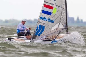 2013 Delta Lloyd Regatta - Pieter Jan Postma, Finn photo copyright Thom Touw http://www.thomtouw.com taken at  and featuring the  class