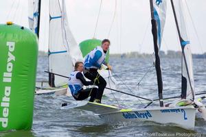 2013 Delta Lloyd Regatta - 49er FX photo copyright Thom Touw http://www.thomtouw.com taken at  and featuring the  class