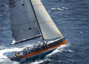 2013 Giraglia Rolex - 2011 overall winner NEAR MISS (SUI) after the offshore race start photo copyright  Rolex/ Kurt Arrigo http://www.regattanews.com taken at  and featuring the  class