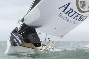 Artemis Offshore Academy graduate Sam Goodchild is the most experienced of the five British skipper that competed in the Solo Arrimer. Sam finished the 305nm race just outside of the top 10, taking 11th overall ahead of the professor himself, Michel Desjoyeaux. photo copyright Guillaume Grange Audialog taken at  and featuring the  class