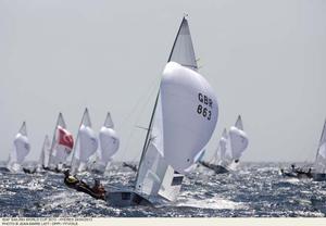 470 Men's action - ISAF Sailing World Cup Hyeres 2013 photo copyright  Jean-Marie Liot /DPPI/FFV taken at  and featuring the  class