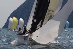 2013 Melges 24 Volvo Cup Act 4 photo copyright  Elena Giolai/Fraglia Vela Riva taken at  and featuring the  class