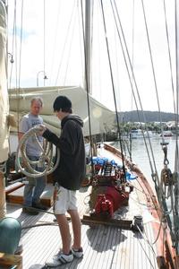 Onboard the schooner Nina photo copyright SW taken at  and featuring the  class