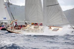 BVI Spring Regatta 2013- Dark Star, Hinckley Sou-Wester 48, Greg and Meg Deegan (USA) photo copyright Todd VanSickle / BVI Spring Regatta http://www.bvispringregatta.org taken at  and featuring the  class