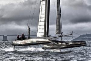 America’s Cup - Artemis Racing foiling on their AC45 in San Francisco photo copyright Sander van der Borch / Artemis Racing http://www.sandervanderborch.com taken at  and featuring the  class