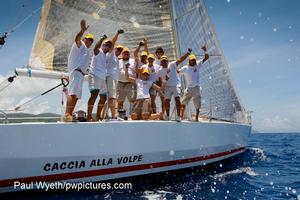 Winner: CSA 5, Caccia alla Volpe, one off, Carlo Falcone (Antigua/Italy) - Antigua sailing week 2013 photo copyright Paul Wyeth / www.pwpictures.com http://www.pwpictures.com taken at  and featuring the  class