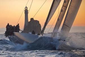 Niklas Zennström's 72' mini maxi Rán 2 is hoping to win the Rolex Fastnet Race for an unprecedented third time in a row. photo copyright  Rolex / Carlo Borlenghi http://www.carloborlenghi.net taken at  and featuring the  class