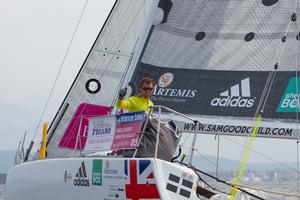 Leg one - Finish - Artemis Offshore Academy - La Solitaire Du Figaro 2013 photo copyright Artemis Offshore Academy www.artemisonline.co.uk taken at  and featuring the  class