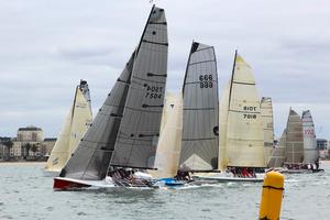 Duck's Nuts leads off the start - Australian Sports Boat Association National Championships 2013 photo copyright Teri Dodds http://www.teridodds.com taken at  and featuring the  class