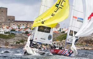 Bjorn Hansen vs Adam Minoprio during the Qualifying Round 2 of Stena Match Cup Sweden 2013 photo copyright Brian Carlin/AWMRT http://www.wmrt.com/ taken at  and featuring the  class