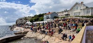 Crowds enjoying the sun while watching close to shore action during the Qualifying Round 2 of Stena Match Cup Sweden 2013 photo copyright Brian Carlin/AWMRT http://www.wmrt.com/ taken at  and featuring the  class