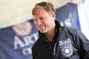 10th August 2011. Cowes. Isle of Wight..Pictures of British offshore racer Alex Thomson, before The Artemis Challenge round the Island race...Aberdeen Asset Management Cowes Week 2011 photo copyright Artemis Challenge taken at  and featuring the  class
