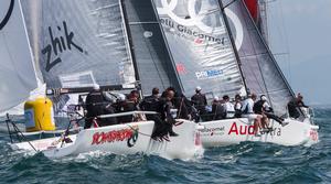 Gaeta, 12/04/13: Audi Sailing Series Melges 32 Day 1, Bombarda photo copyright Studio Borlenghi/Stefano Gattini/BPSE taken at  and featuring the  class