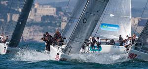 Gaeta, 12/04/13: Audi Sailing Series Melges 32 Day 1 photo copyright Studio Borlenghi/Stefano Gattini/BPSE taken at  and featuring the  class