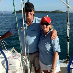 Wedding Bells: Bruce Absolon and Gail Bird will tie the knot at Audi Hamilton Island Race Week 2013 photo copyright Rob Mundle taken at  and featuring the  class