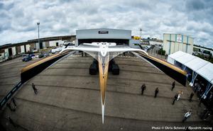 JULY 2ND 2013, LORIENT, FRANCE: Spindrift racing team during the launch of the Maxi Spindrift 2. photo copyright Chris Schmid/Spindrift Racing taken at  and featuring the  class