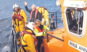 Norwegian sailors Erik Ostberg, and his wife, Gretta,  arriving in Castletownbere, Ireland photo copyright  SW taken at  and featuring the  class