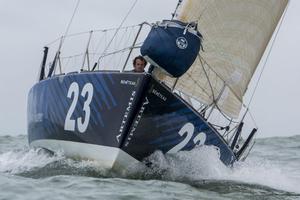 The Figaro commander. Artemis Offshore Academy graduate Nick Cherry finished the Solo Arrimer in 19th overall shortly before midnight on Friday 12th April. photo copyright Guillaume Grange Audialog taken at  and featuring the  class