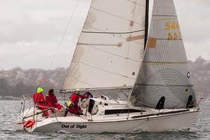 Matt Wilkinson and his crew on Out of Sight came away with their second win in as many weeks. photo copyright www.SailPix.com.au http://www.SailPix.com.au taken at  and featuring the  class