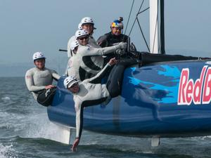 Youth America&rsquo;s Cup - the Force training in AC45 photo copyright Vince Casalaina taken at  and featuring the  class