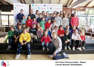 Spanish Olympic champions conference with kids - 44th Trofeo Princesa Sofia Mapfre photo copyright Jesus Renedo / Sofia Mapfre http://www.sailingstock.com taken at  and featuring the  class