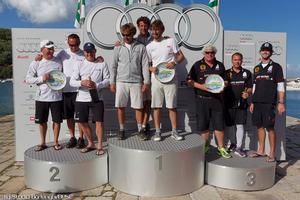 2013 Melges 20 Audi Sailing Serise podium, Porto Ercole photo copyright Stefano Gattini taken at  and featuring the  class