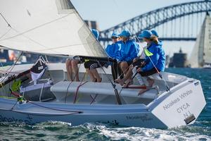 Pony tailed Pete Langman and crew did everything right photo copyright Di Pearson taken at  and featuring the  class