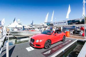 Bentley Brisbane hot in red - 2013 Sanctuary Cove International Boat Show Day 1 photo copyright Mark Burgin taken at  and featuring the  class