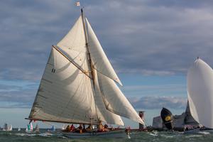 20130601  Copyright onEdition 2013©
Free for editorial use image, please credit: Ian Roman/onEdition

The Thalia pass the Needles today at the J.P. Morgan Asset Management Round the Island Race.

The J.P. Morgan Asset Management Round the Island Race (Saturday 1st June) is the 4th largest participation sporting event in the UK and the largest yacht race of its kind in the world. Organised by the Island Sailing Club in Cowes, it is dubbed ÔBritain's favourite yacht raceÕ, attracting anything betw photo copyright onEdition http://www.onEdition.com taken at  and featuring the  class