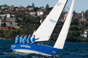 Shaun McKnight and his crew have bragging rights since winning Division H. photo copyright www.SailPix.com.au http://www.SailPix.com.au taken at  and featuring the  class