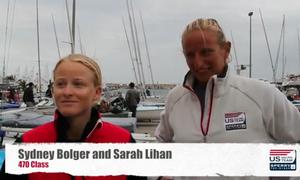 Sydney Bolger and Sarah Lihan USA 470 sailors photo copyright Jean-Marie Liot taken at  and featuring the  class