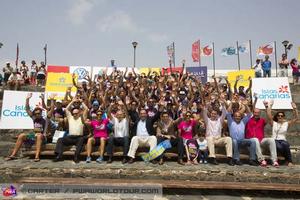 The 2013 Gran Canaria crew all set for action - 2013 PWA Pozo World Cup photo copyright  John Carter / PWA http://www.pwaworldtour.com taken at  and featuring the  class