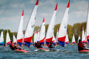 Topper fleet at the 2012 RYA Eric Twiname Championship photo copyright  Paul Wyeth / RYA http://www.rya.org.uk taken at  and featuring the  class