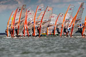 Techno start at the 2012 RYA Eric Twiname Championship photo copyright  Paul Wyeth / RYA http://www.rya.org.uk taken at  and featuring the  class