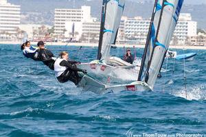 Practice Race: Women's 49er FX - 44th Trofeo Princesa Sofia Mapfre photo copyright Thom Touw http://www.thomtouw.com taken at  and featuring the  class